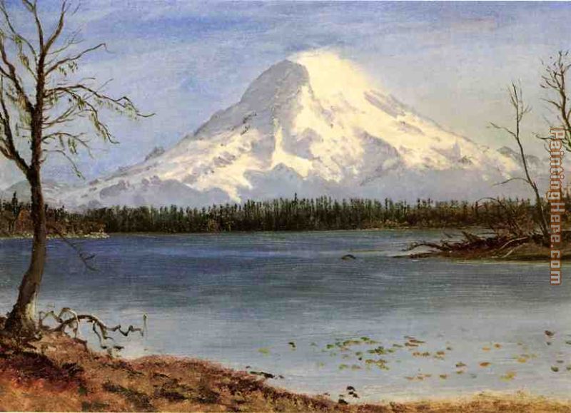 Lake in the Rockies painting - Albert Bierstadt Lake in the Rockies art painting